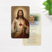 Gedenk-Andachtskarten mit Herz Jesu für spanische  (Schreibtisch)