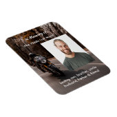 Gedenk-Foto Motorrad Biker Magnet (Rechte Seite)