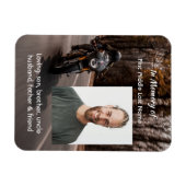 Gedenk-Foto Motorrad Biker Magnet (Horizontal)