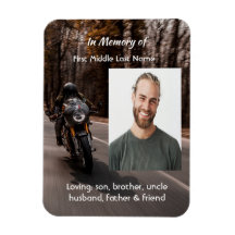 Gedenk-Foto Motorrad Biker