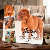 Gedenk-Fotocollage für Haustiere Hund oder Katze z