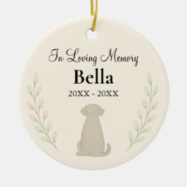 Gedenk-Schmuck für Hunde — Personalisiert Keramik Ornament