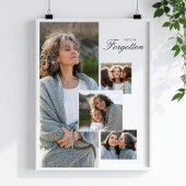 Gedenk-Tribut-Fotocollage Trauergeschenk Poster