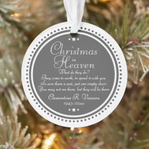 Gedenk-Weihnachten im Himmel Foto Acryl Ornament