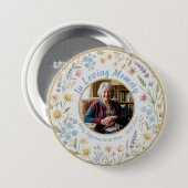 Gedenk-Wildblumen-Blumen Button (Vorne & Hinten)