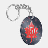 GedenkAhornblatt u. Feuerwerke Kanadas 150 Schlüsselanhänger (Vorderseite links)