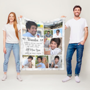 Gedenkangebot 8 Foto Erinnerung Marmor halten Fleecedecke