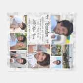 Gedenkangebot 8 Foto Erinnerung Marmor halten Fleecedecke (Vorderseite (Horizontal))