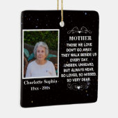 Gedenkangebot für Mama Custom Foto und Name Ceram Keramikornament (Rechts)