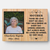Gedenkangebot für Mama Custom Foto und Name Fotoplatte (Vorderseite)