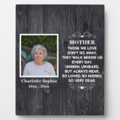 Gedenkangebot für Mama Custom Foto und Name Fotoplatte (Vorderseite)