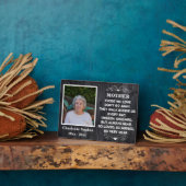 Gedenkangebot für Mama Custom Foto und Name Fotoplatte (Seite)