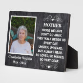 Gedenkangebot für Mama Custom Foto und Name Fotoplatte (Seite)