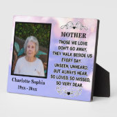 Gedenkangebot für Mama Custom Foto und Name Fotoplatte (Seite)