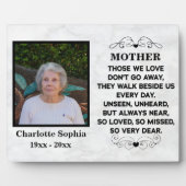 Gedenkangebot für Mama Custom Foto und Name Fotoplatte (Vorderseite)
