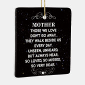 Gedenkangebot für Mama Custom Foto und Name Keramikornament (Rechts)