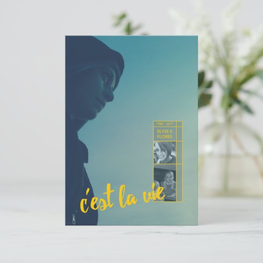 Gedenkankündigung Einladung (Stehend Vorderseite)