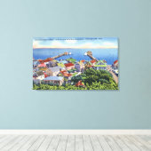 Gedenkansicht des Hafens von Pilgrim Leinwanddruck (Insitu (Holzboden))