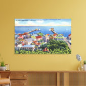 Gedenkansicht des Hafens von Pilgrim Leinwanddruck (Insitu (Wohnzimmer))