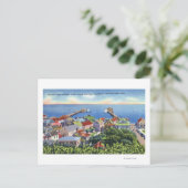 Gedenkansicht des Hafens von Pilgrim Postkarte (Stehend Vorderseite)