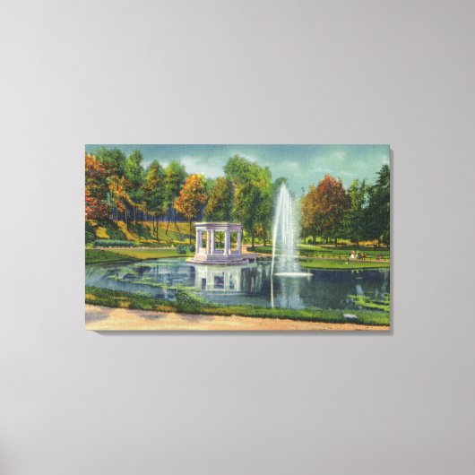 Gedenkansicht des Kongresses Park Leinwanddruck (Vorderseite)