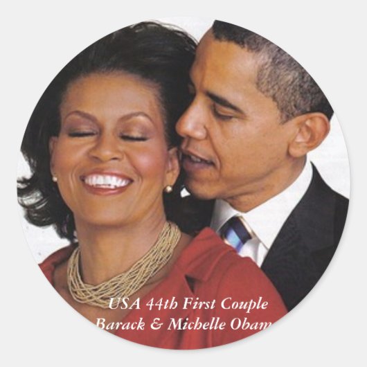 Gedenkartikel des Präsidenten Runder Aufkleber (Vorderseite)