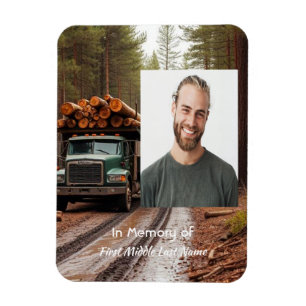 Gedenkartikel für Holztransportfahrer  Magnet