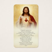 Gedenkblatt Jesus Heiliges Herz Gebetskarten (Vorderseite)