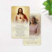 Gedenkblatt Jesus Heiliges Herz Gebetskarten (Schreibtisch)