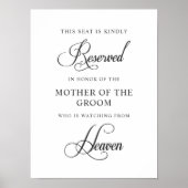 Gedenkbriefmarke für Hochzeiten vorbehalten Poster (Vorne)