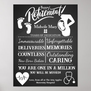 Gedenkbriefposter von Retirement Midfrau Poster
