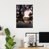 Gedenkbrücke aus Holz bei Sunset in Beaufort Poste Poster (Heimbüro)