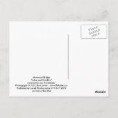 Gedenkbrücke Postkarte (Rückseite)