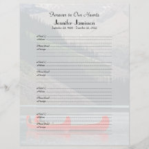 Gedenkbuch-Füller Anmeldung Seite Bergkanus