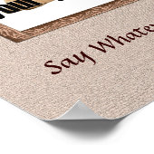 Gedenkbuch für Hunde - Braune Töne Poster (Ecke)