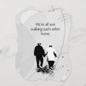 Gedenkdienst, der sich gegenseitig Zuhause-Kostenv Einladung (Vorne/Hinten)