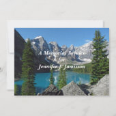 Gedenkdienst Einladung Gebirge See (Vorderseite)