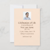 Gedenkdienst Einladung Maskuline (Rückseite)