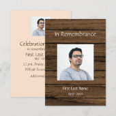 Gedenkdienst Einladung Maskuline (Vorne/Hinten)