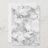 Gedenkdienst für das Rote Foto in Silver Marble Einladung (Rückseite)