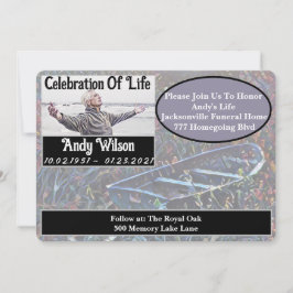 Gedenkdienst für das Wasserfarbenfischerei Einladung