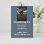 Gedenkdienst lädt zum Fahrradfahren ein Einladung (Stehend Vorderseite)