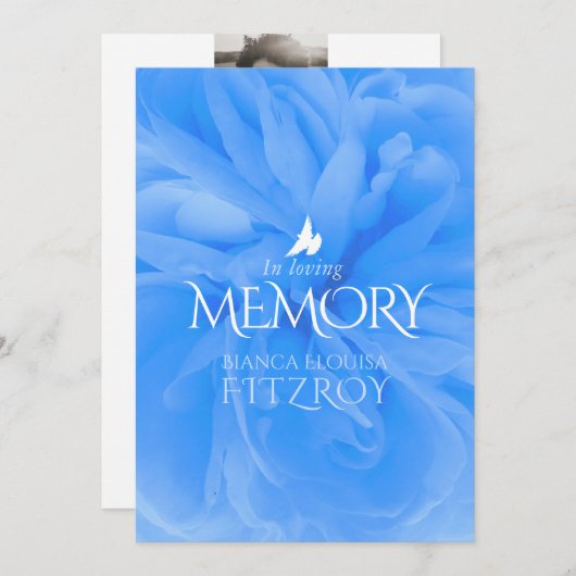 Gedenkdienst lila Rose Beerdigung Programm (Vorne/Hinten)