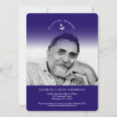 Gedenkdienstanker Seebeerdigung Einladungen (Vorderseite)