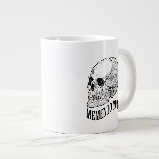 Gedenke des Todes Jumbo-Tasse (Vorderseite Rechts)