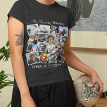 Gedenken an 17 Collage Beerdigung T-Shirt<br><div class="desc">Erstellen Sie Ihren eigenen Foto Collage 'IN LOVING MEMORY' T - Shirt, um als Tribut an eine Beerdigung oder Gedenkdienst zu tragen. Mit 17 quadratischen gerahmten Bildern Ihrer Wahl, deren Namen und Daten. Foto Tipp: Stellen Sie vor dem Hochladen die Größe Ihrer Bilder ein, und stellen Sie sicher, dass das...</div>