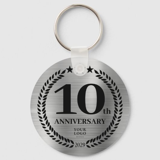 Gedenken an das 10. Geschäftsjahr Schlüsselanhänger (Vorderseite)