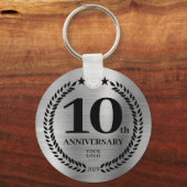 Gedenken an das 10. Geschäftsjahr Schlüsselanhänger (Vorderseite)
