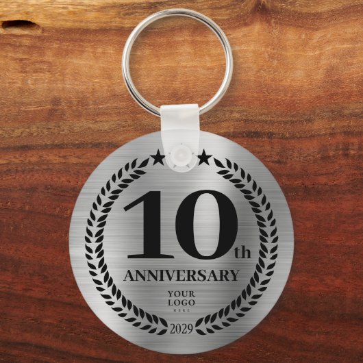 Gedenken an das 10. Geschäftsjahr Schlüsselanhänger (Vorderseite)