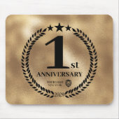 Gedenken an das 1. Jubiläum des Gold-Logos Mousepad (Vorne)